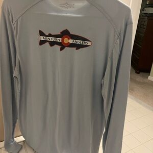 Minturn Anglers Light Blue Long Sleeve Shirt fly fishing